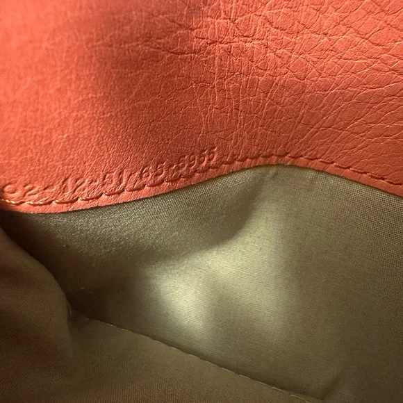 Chloe Orange Leather Wallet